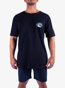 QUIKSILVER EV FLOWER CHAOS UQYZT05611-KVJ0 T-SHIRT SHORT SLEEVE (M)-1