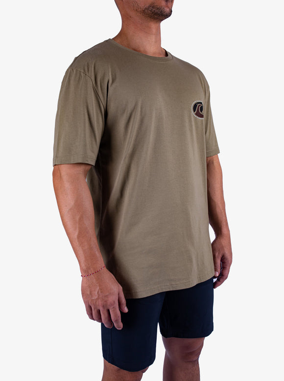 QUIKSILVER EV FLOWER CHAOS UQYZT05611-TMZ0 T-SHIRT SHORT SLEEVE (M)