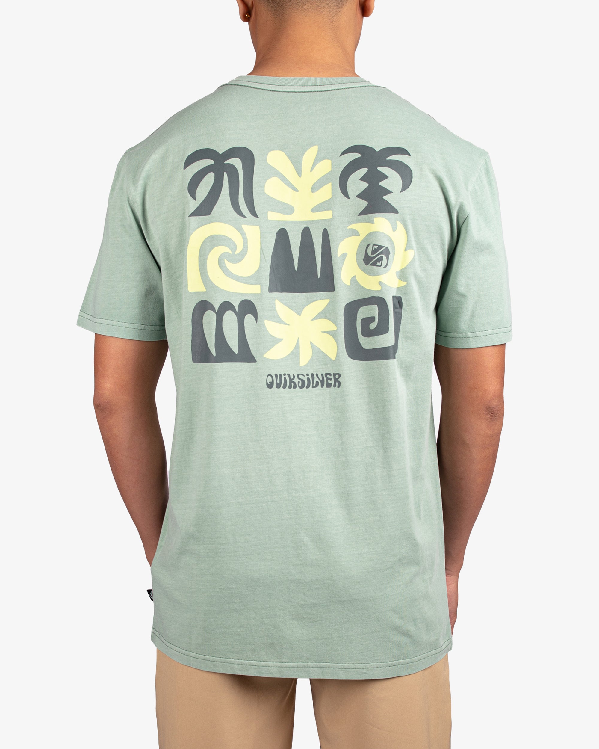QUIKSILVER TROPICAL FLOW UQYZT05700-GGV0 T-SHIRT SHORT SLEEVE (M)