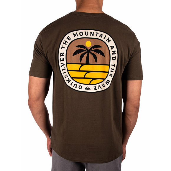 QUIKSILVER ONE PALM SS ID  UQYZT05802-CRE0 T-SHIRT SHORT SLEEVE (M)