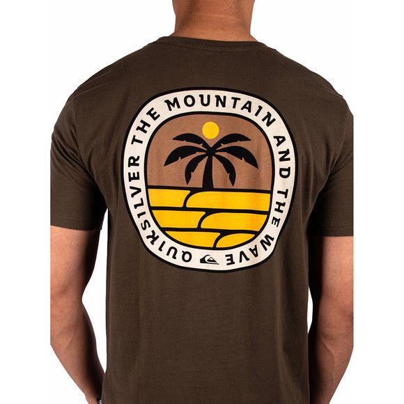 QUIKSILVER ONE PALM SS ID  UQYZT05802-CRE0 T-SHIRT SHORT SLEEVE (M)