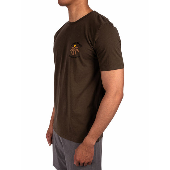 QUIKSILVER ONE PALM SS ID  UQYZT05802-CRE0 T-SHIRT SHORT SLEEVE (M)