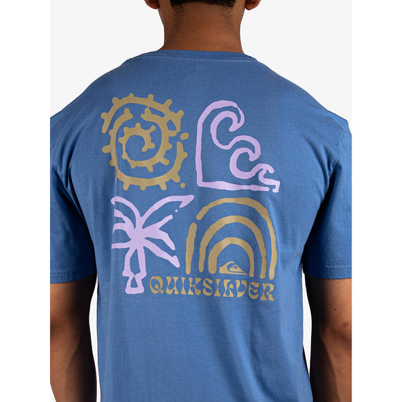 QUIKSILVER ISLAND FLOW SS  UQYZT05808-BLC0 T-SHIRT SHORT SLEEVE (M)