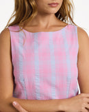 ROXY PHOEBECHCKDRESS URJWD03228-MGF0 DRESS KNEE LENGHT(W)-5