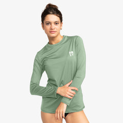 ROXY HAPPY WAVES URJWR03240-GHZ0 RASH GUARD LONG SLEEVE (W)