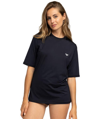 ROXY HAPPY WAVES SS URJWR03262-KVJ0 RASH GUARD SHORT SLEEVE (W)