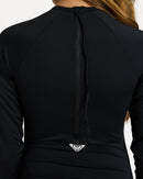 ROXY ESS ONESIE ZIP2 URJWR03287-KVJ0 RASH GUARD LONG SLEEVE (W)-5