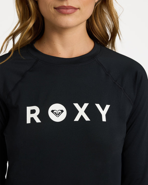 ROXY ESSENTIALS URJWR03291-KVJ0 RASH GUARD LONG SLEEVE (W)