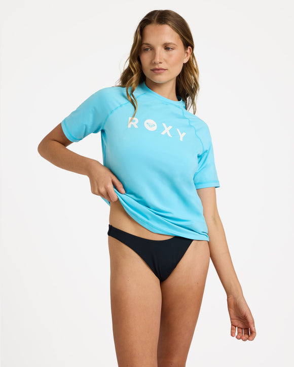 ROXY ESSENTIAL URJWR03292-BMA0 RASH GUARD SHORT SLEEVE (W)
