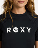 ROXY ESSENTIAL URJWR03292-KVJ0 RASH GUARD SHORT SLEEVE (W)-5