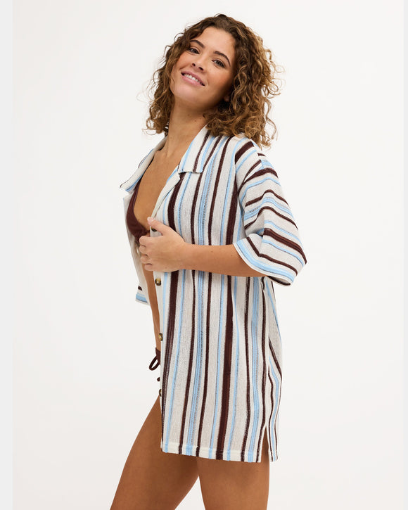 ROXY PARADISO SHIRT URJX603027-BFN8 SHIRT SHORT SLEEVE (W)