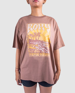 ROXY SUNNY BEACH ID URJZT03910-CZU0 T-SHIRT SHORT SLEEVE (W)