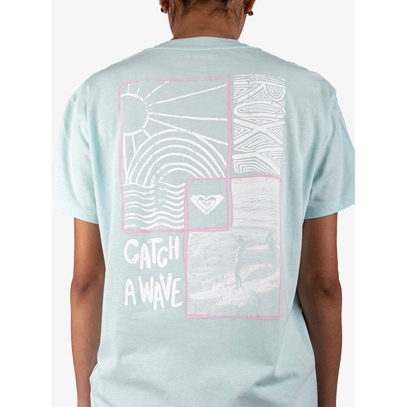 ROXY CATCH A WAVE ID  URJZT03951-BEW0 T-SHIRT SHORT SLEEVE (W)