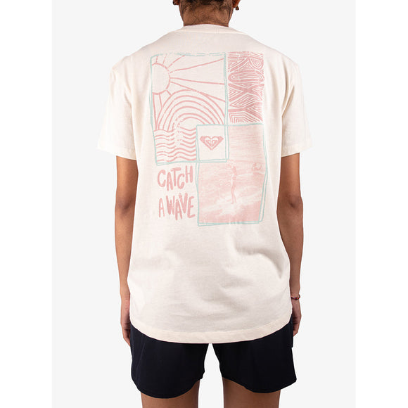 ROXY CATCH A WAVE ID  URJZT03951-WBS0 T-SHIRT SHORT SLEEVE (W)