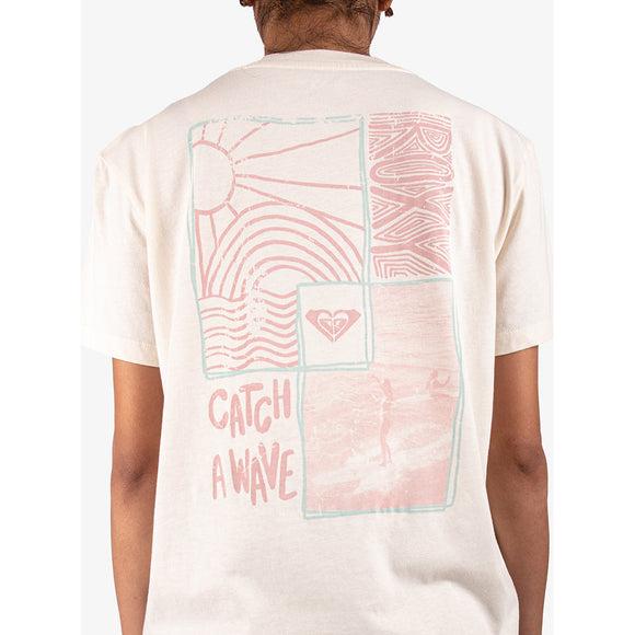 ROXY CATCH A WAVE ID  URJZT03951-WBS0 T-SHIRT SHORT SLEEVE (W)