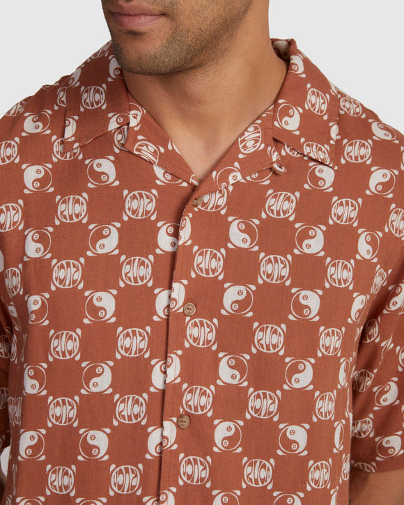 RVCA YANG SS SHIRT UVYWT00140-CPE0 SHIRT SHORT SLEEVE (M)