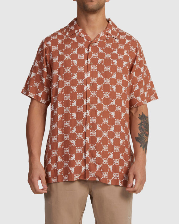 RVCA YANG SS SHIRT UVYWT00140-CPE0 SHIRT SHORT SLEEVE (M)