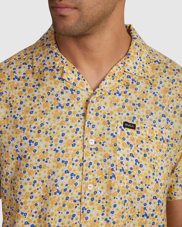 RVCA GROUND COVER SS UVYWT00142-NEZ0 SHIRT SHORT SLEEVE (M)