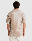 RVCA BEAT STRIPE VIN UVYWT00193-CNK0 SHIRT SHORT SLEEVE (M)-4