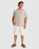 RVCA BEAT STRIPE VIN UVYWT00193-CNK0 SHIRT SHORT SLEEVE (M)-2