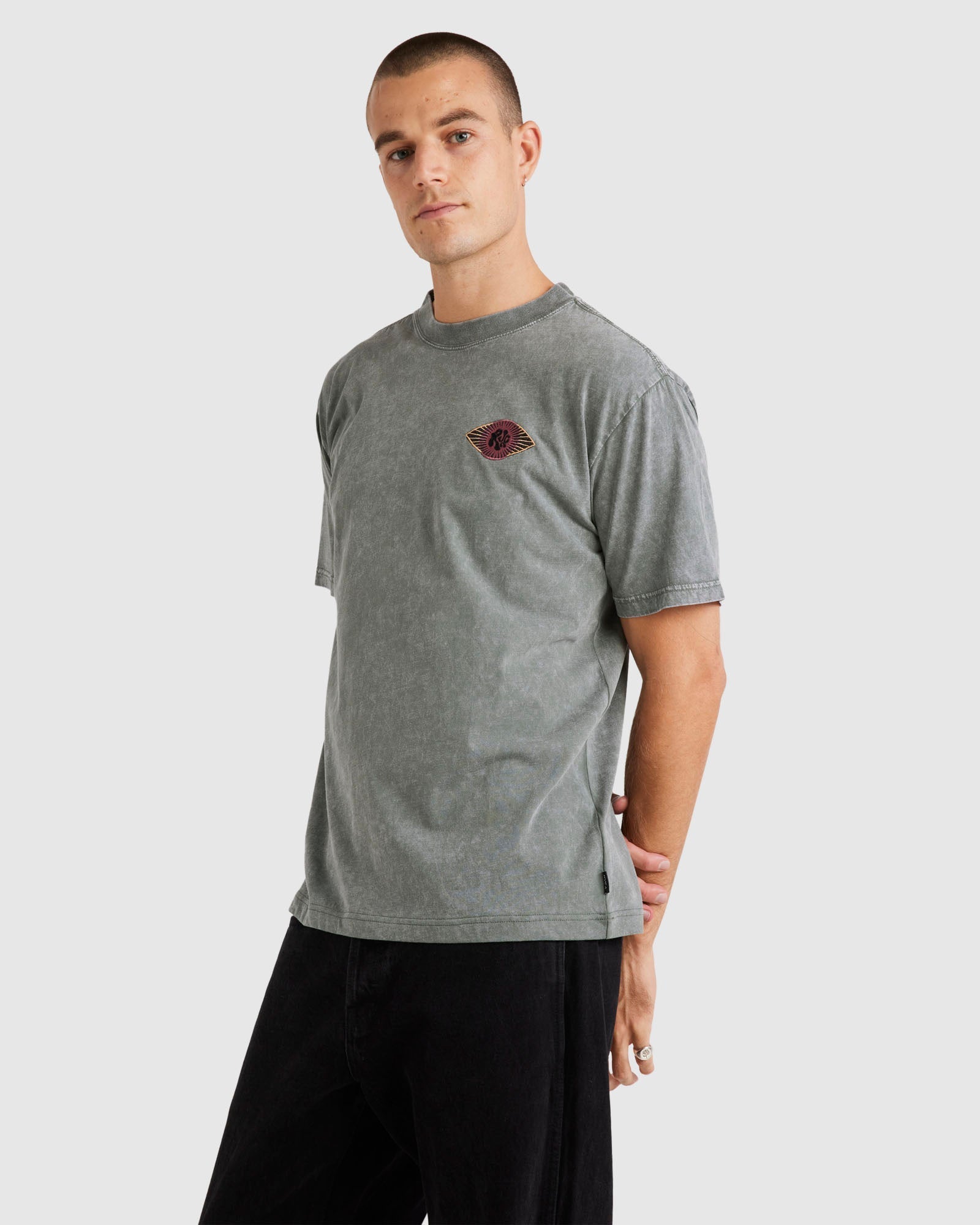 RVCA JUPITER SS TEE VALOCM117-GNB T-SHIRT SHORT SLEEVE (M)