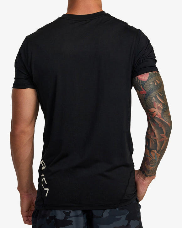 RVCA SPORT V V9021RSV-BLK T-SHIRT SHORT SLEEVE (M)