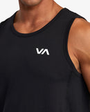 RVCA SPORT VENT SL V9031RST-BLK T-SHIRT SHORT SLEEVE (M)-9