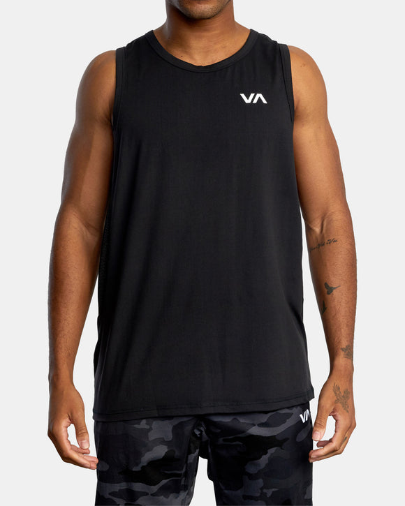 RVCA SPORT VENT SL V9031RST-BLK T-SHIRT SHORT SLEEVE (M)