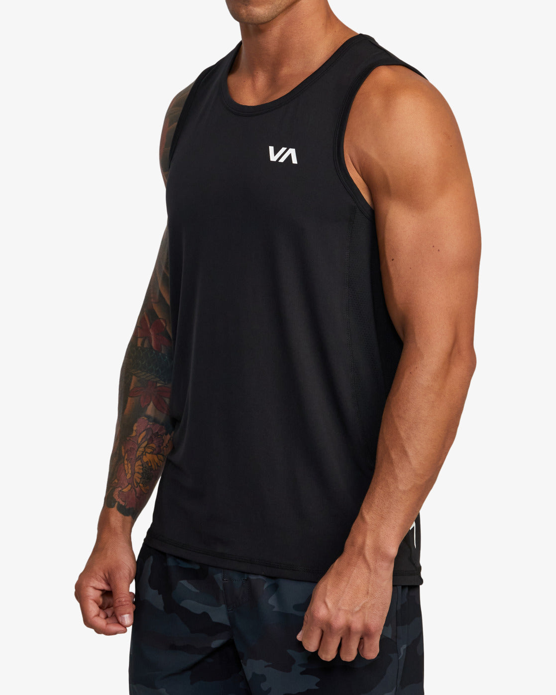 RVCA SPORT VENT SL V9031RST-BLK T-SHIRT SHORT SLEEVE (M)