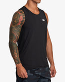 RVCA SPORT VENT SL V9031RST-BLK T-SHIRT SHORT SLEEVE (M)-6