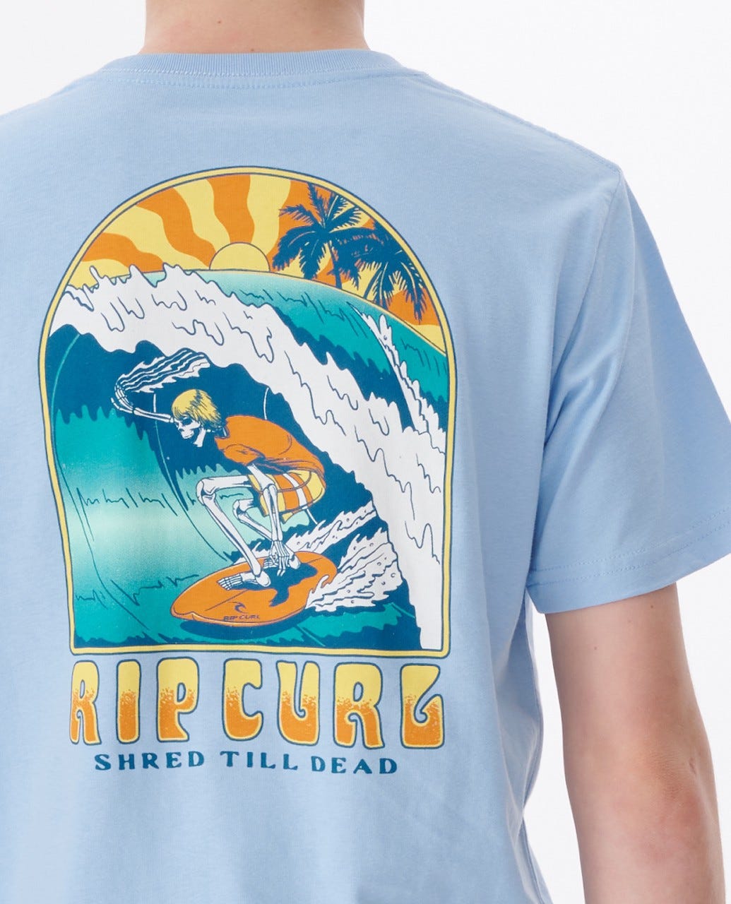 RIP CURL SKULL SURFER 00EBTE-8113 T-SHIRT SHORT SLEEVE (YB)