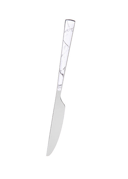 Miniso Marble Pattern Stainless Steel Dinner Knife-White 100038901