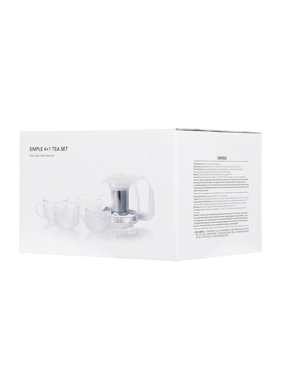 MINISO SIMPLE 4+1 TEA SET ( TRANSPARENT ) 0100040252 TEA SET Sonee Sports