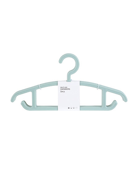 MINISO SIMPLE MULTIPURPOSE CLOTHES HANGER 5 PACK ( MINT GREEN ) 0100044151 CLOTHES HANGER