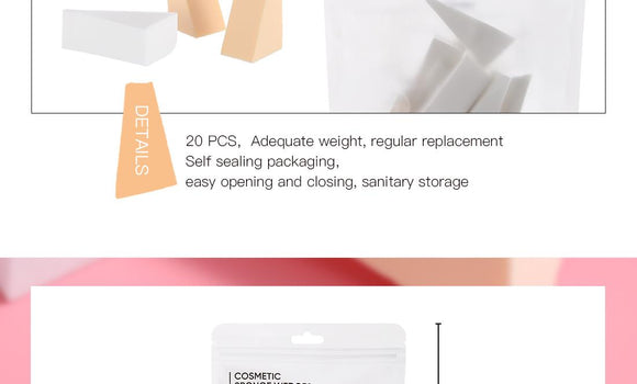 MINISO COSMETICS SPONGE WEDGES(20PCS) 0200029861 COSMETIC PUFF