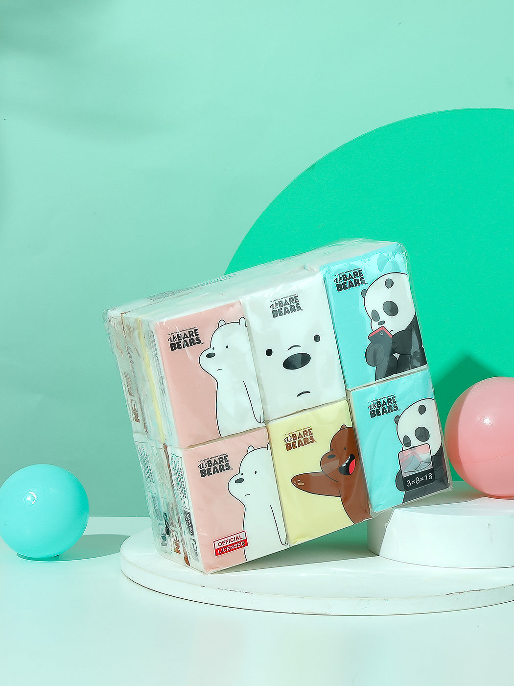 MINISO WE BARE BEARS SIMPLE TISSUES (8SHEETS*3-LAYER) 0200039971 TISSUE