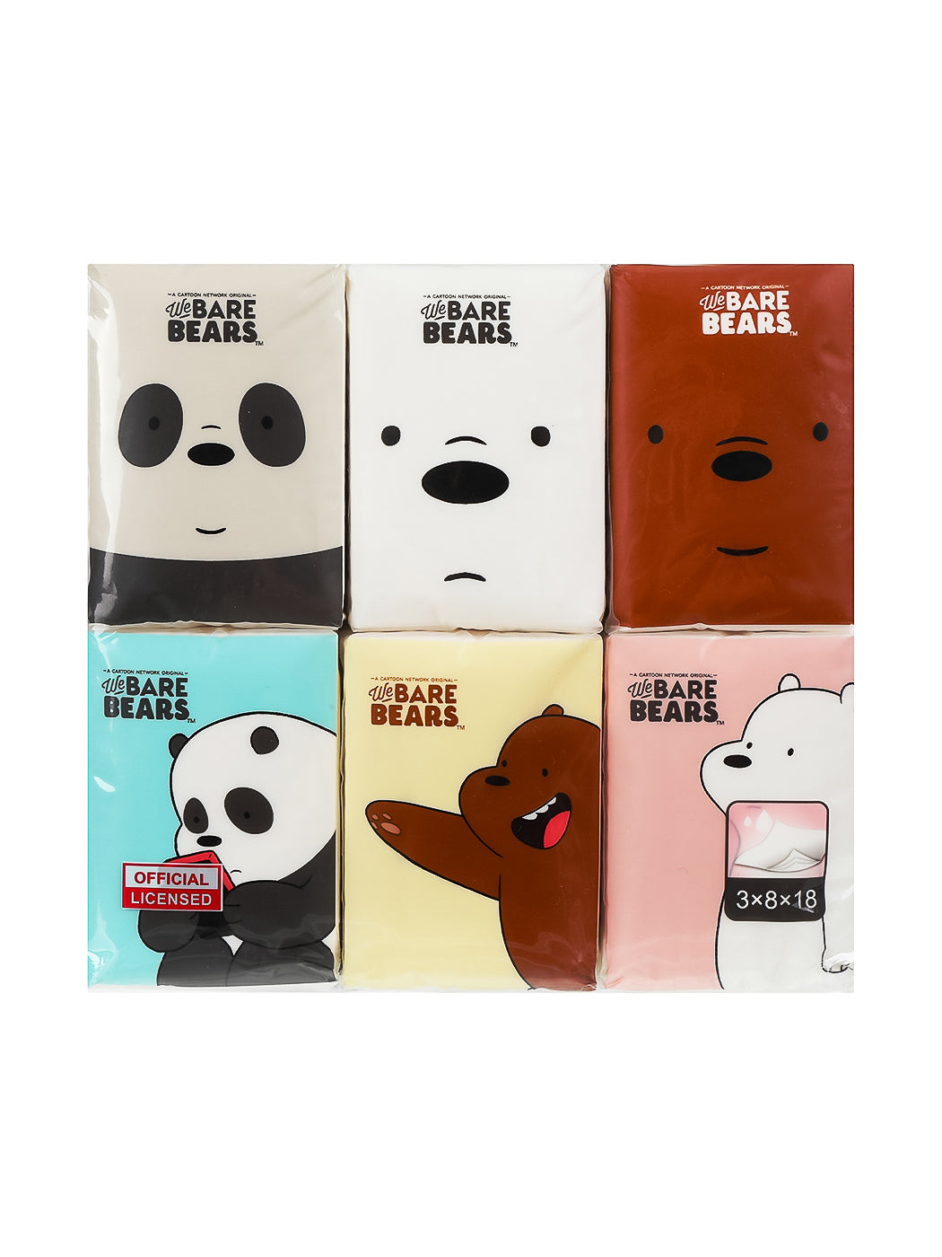 MINISO WE BARE BEARS SIMPLE TISSUES (8SHEETS*3-LAYER) 0200039971 TISSUE