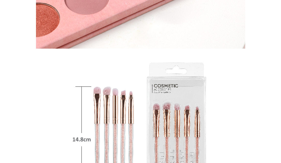 MINISO CRYSTAL MAKEUP BRUSH (5 PCS) 0200406021 MAKEUP BRUSH