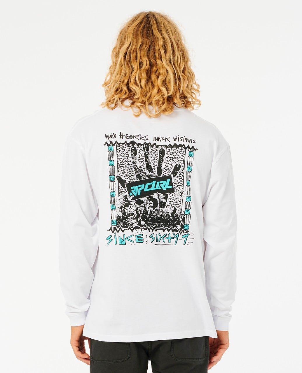 RIP CURL ARCHIVE INNER VISIONS 02OMTE-1000 T-SHIRT LONG SLEEVE (M)