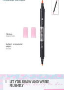 MINISO WATER SOLUBLE DOUBLE HEAD COLORED PEN (SOFT PINK) 0400013131 MARKER-8