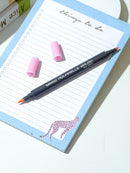 MINISO WATER SOLUBLE DOUBLE HEAD COLORED PEN (SOFT PINK) 0400013131 MARKER-4