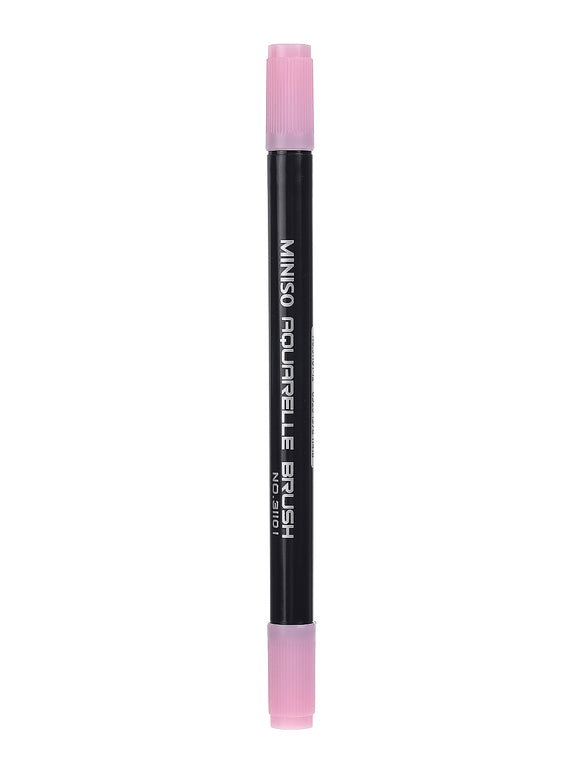 MINISO WATER SOLUBLE DOUBLE HEAD COLORED PEN (SOFT PINK) 0400013131 MARKER