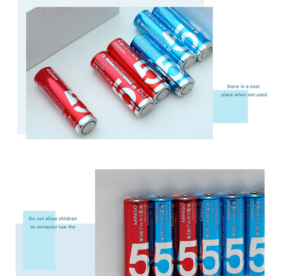 MINISO AA ALKALINE BATTERY 8 PACK(BLUE) 0500002001 BATTERY MINISO