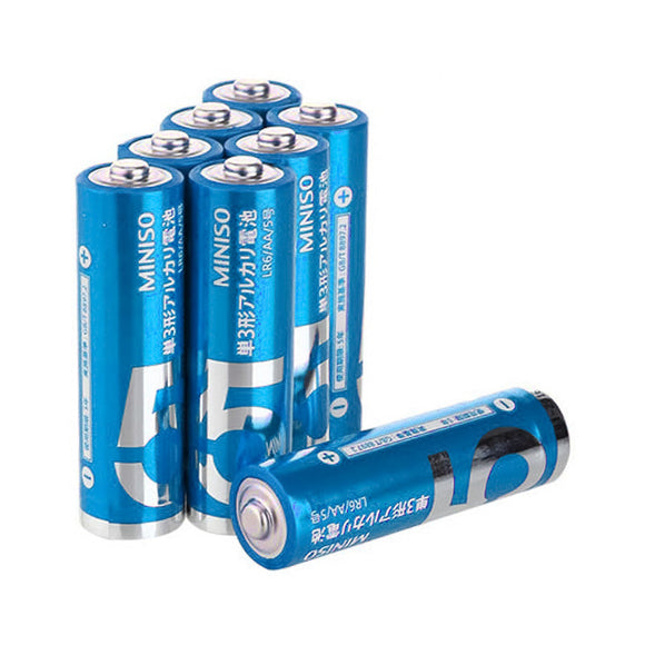 MINISO AA ALKALINE BATTERY 8 PACK(BLUE) 0500002001 BATTERY MINISO
