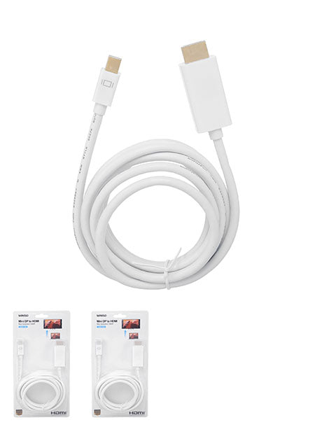 MINISO MINI DP TO HDMI CABLE 1.8M (WHITE) 0500018261 ADAPTER