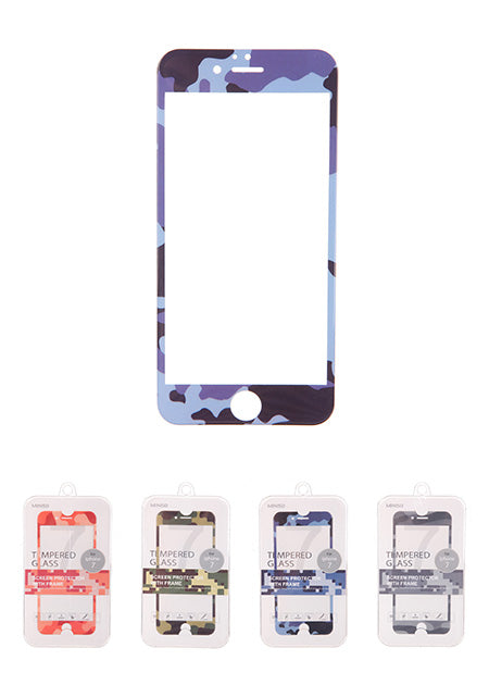 Miniso Camouflage - Tempered Glass Screen Protector with Frame for iPhone7 500018311