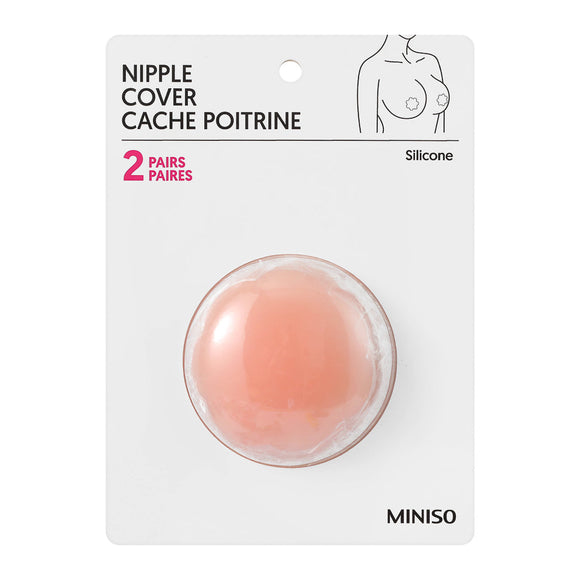 MINISO FLOWER SHAPE SILICONE NIPPLE COVER 2 PAIRS ( NUDE ) 0700039041 SEAMLESS BRA