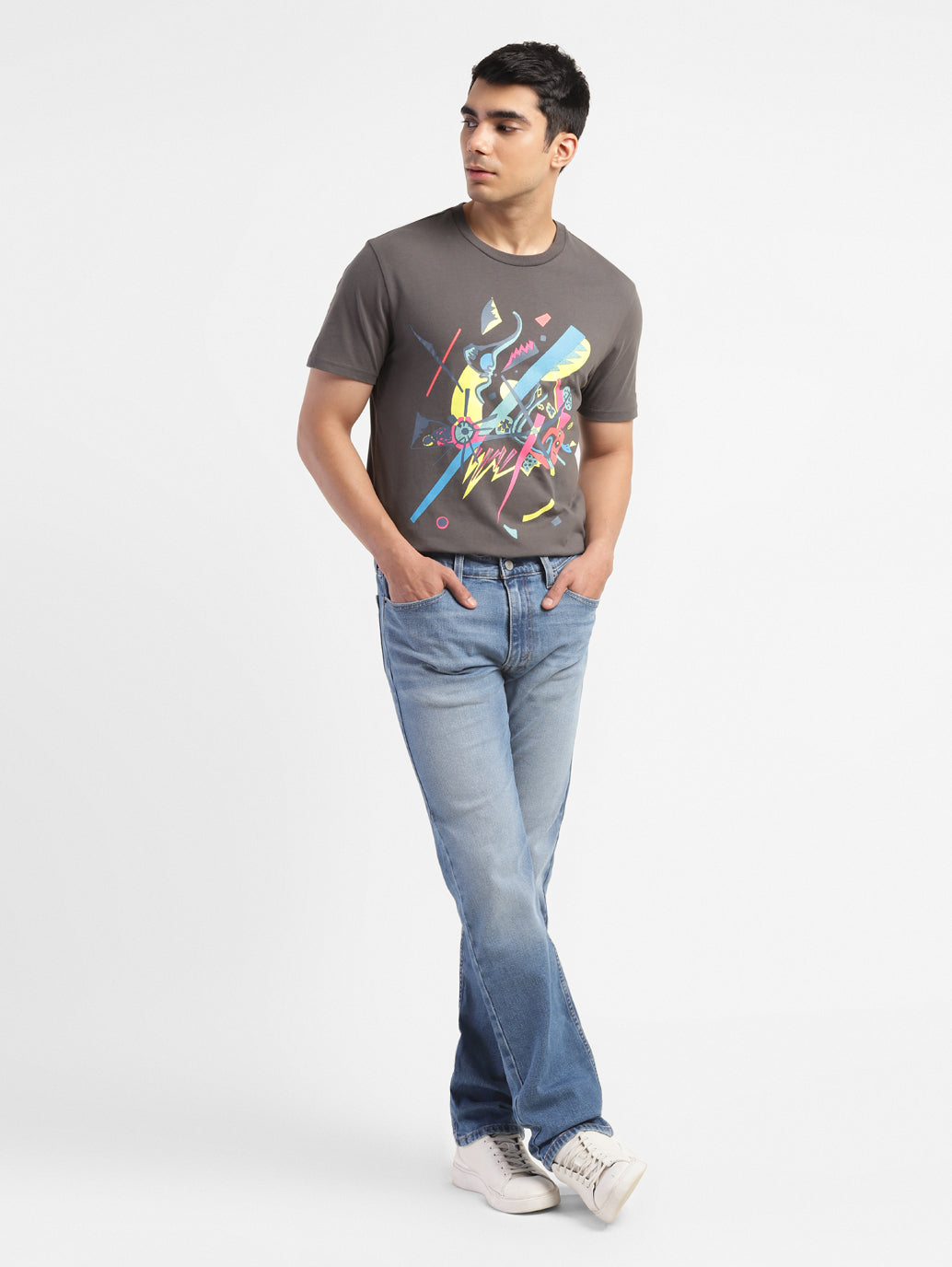 LEVIS ABSTRACT COLOURS GRP TEE 16960-0853 T-SHIRT SHORT SLEEVE (M)
