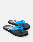 RIP CURL PAINTED SEARCHER OPEN TOE BO 16DBOT-0090 FLIP FLOP (YB)-1