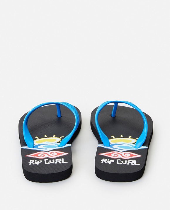 RIP CURL PAINTED SEARCHER OPEN TOE BO 16DBOT-0090 FLIP FLOP (YB)